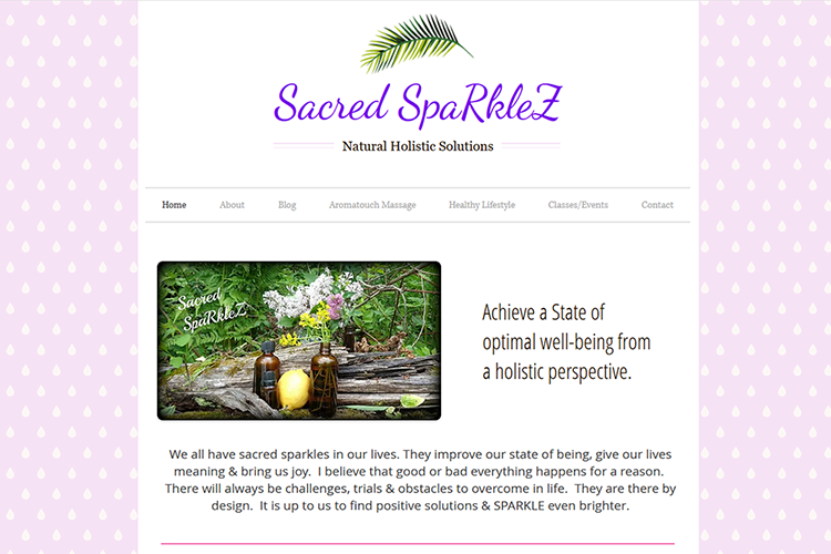image of Sacred Sparklez Website
