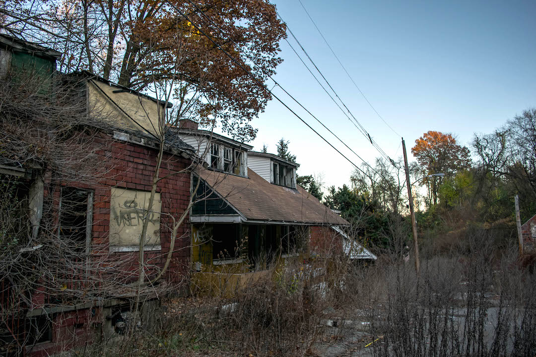 an abandoned neighborhood