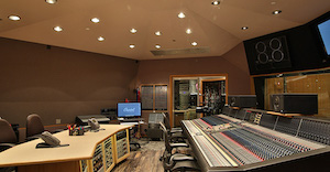 Photo of the Recording Studio soundboard at Grimp's Recording Studio