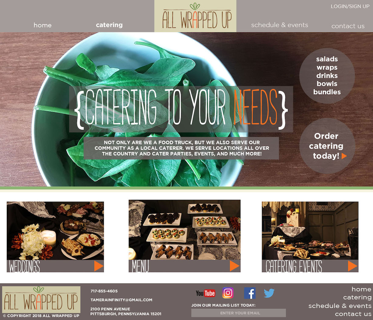 Here is one of our web designs for one of our previous customers who we work with to this day.