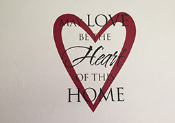 decorative decal with text